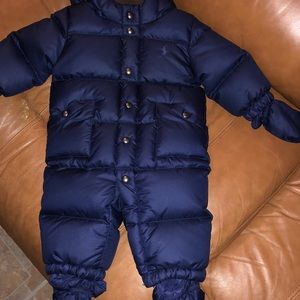 Polo snowsuit for infant